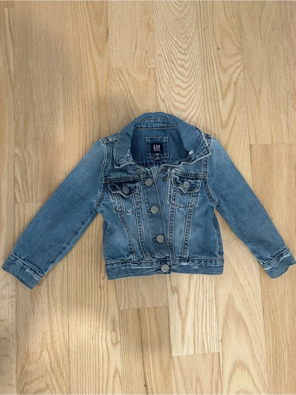 GAP Light Blue Kids Denim Jacket with Button Front